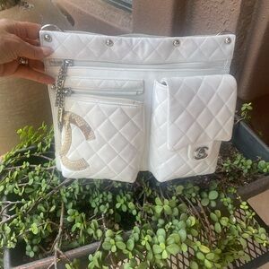 Chic White Quilted Women's Bag
